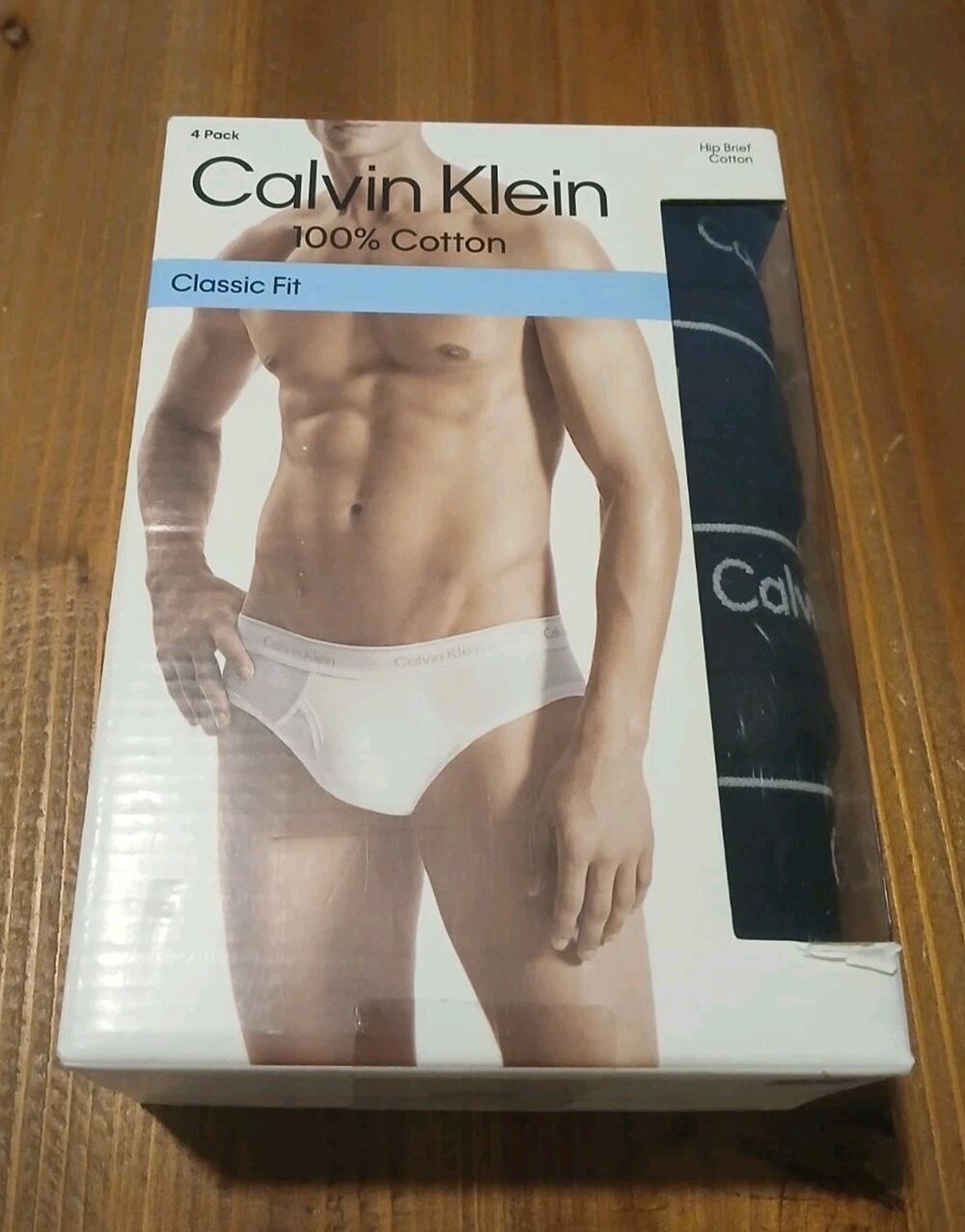 4-Pack Calvin Klein Classic Fit 100% Cotton Underwear Hip Briefs Black - XL